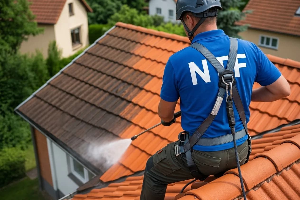 Nettoyage de toiture haute pression à Melun Nettoyage de toiture haute pression à Melun